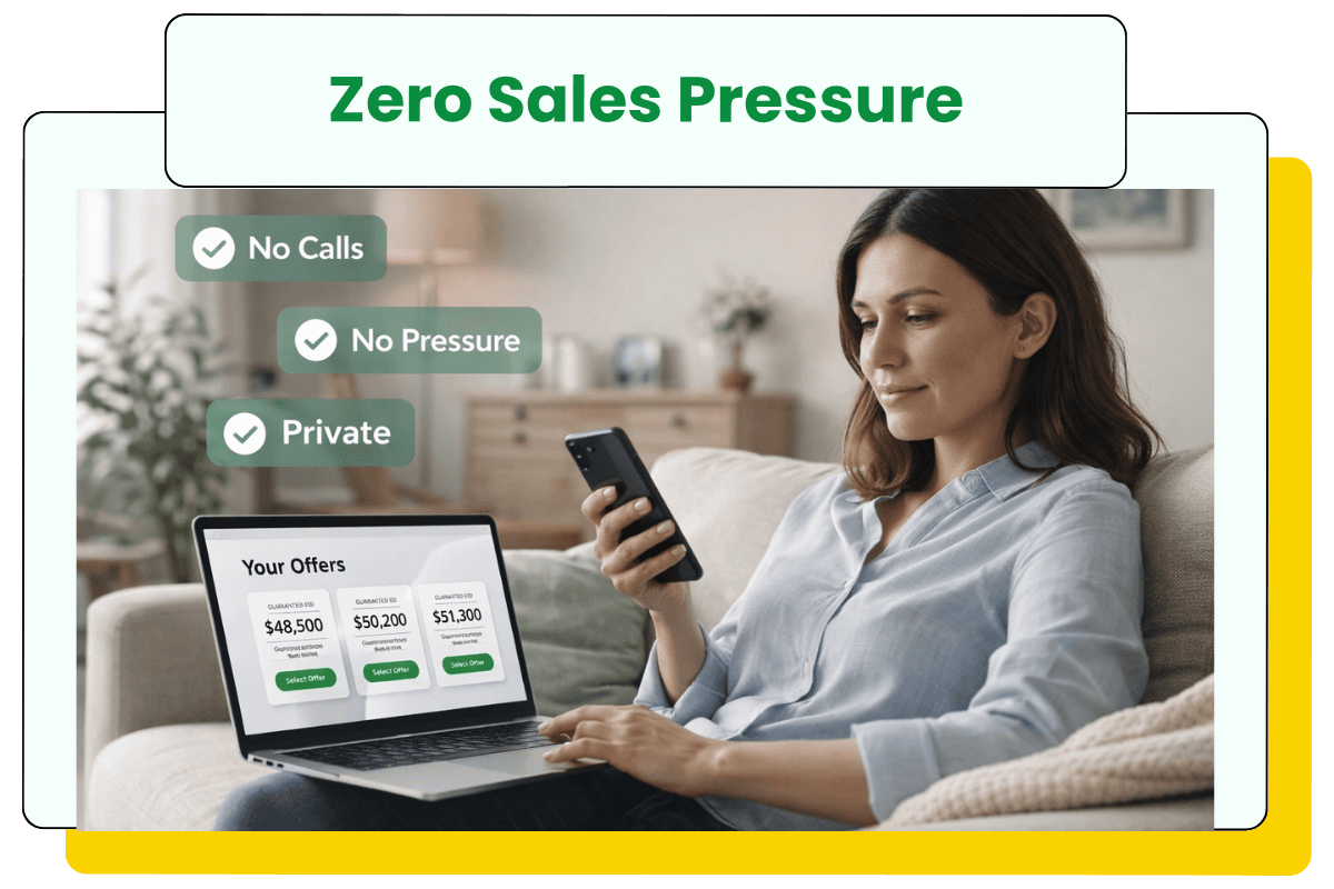 Zero pressure: no sales calls unless you choose to connect